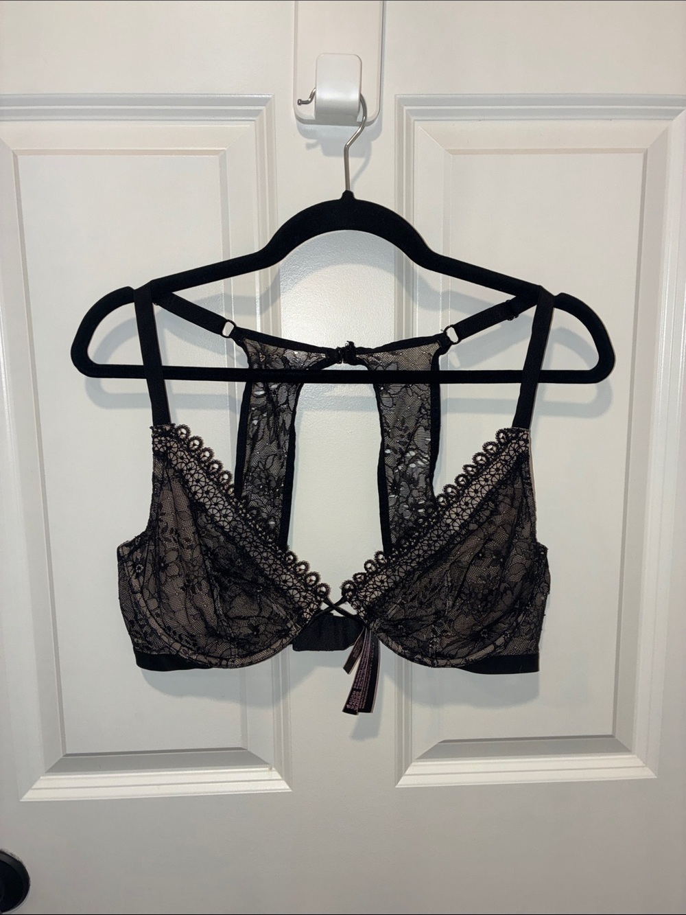 Victoria Secret Black Lace Sheer Bralette with underwire